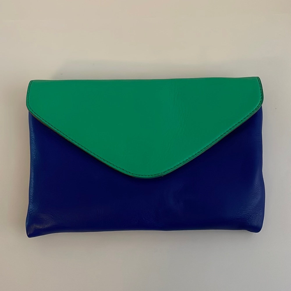 J Crew Invitation Color Block Clutch - NWOT